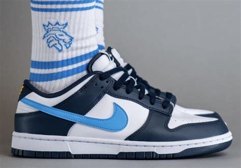 nike dunks midnight navy unc